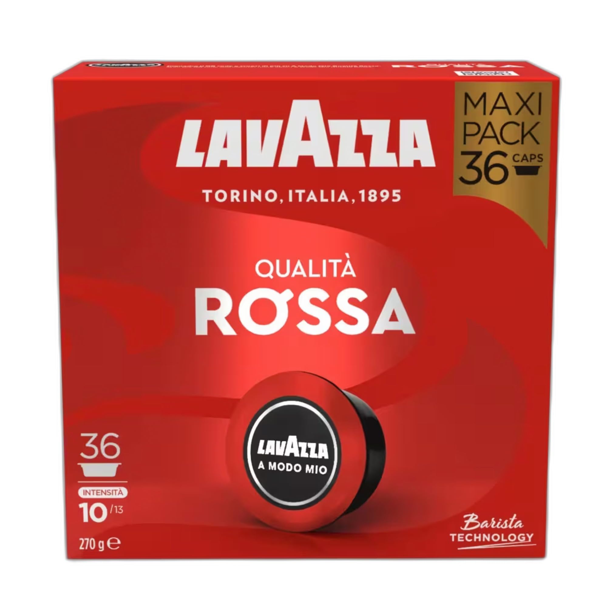 Lavazza, A Modo Mio Qualità Rossa, 36 Coffee Pods