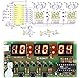DONGKER Digitaluhr Löten DIY Übungskits 6-Bit mit Platine für DIY Löten Student STEM Projekt zum Lernen und Lehren von elektronischem Clock für Anfänger und Elektronikliebhaber
