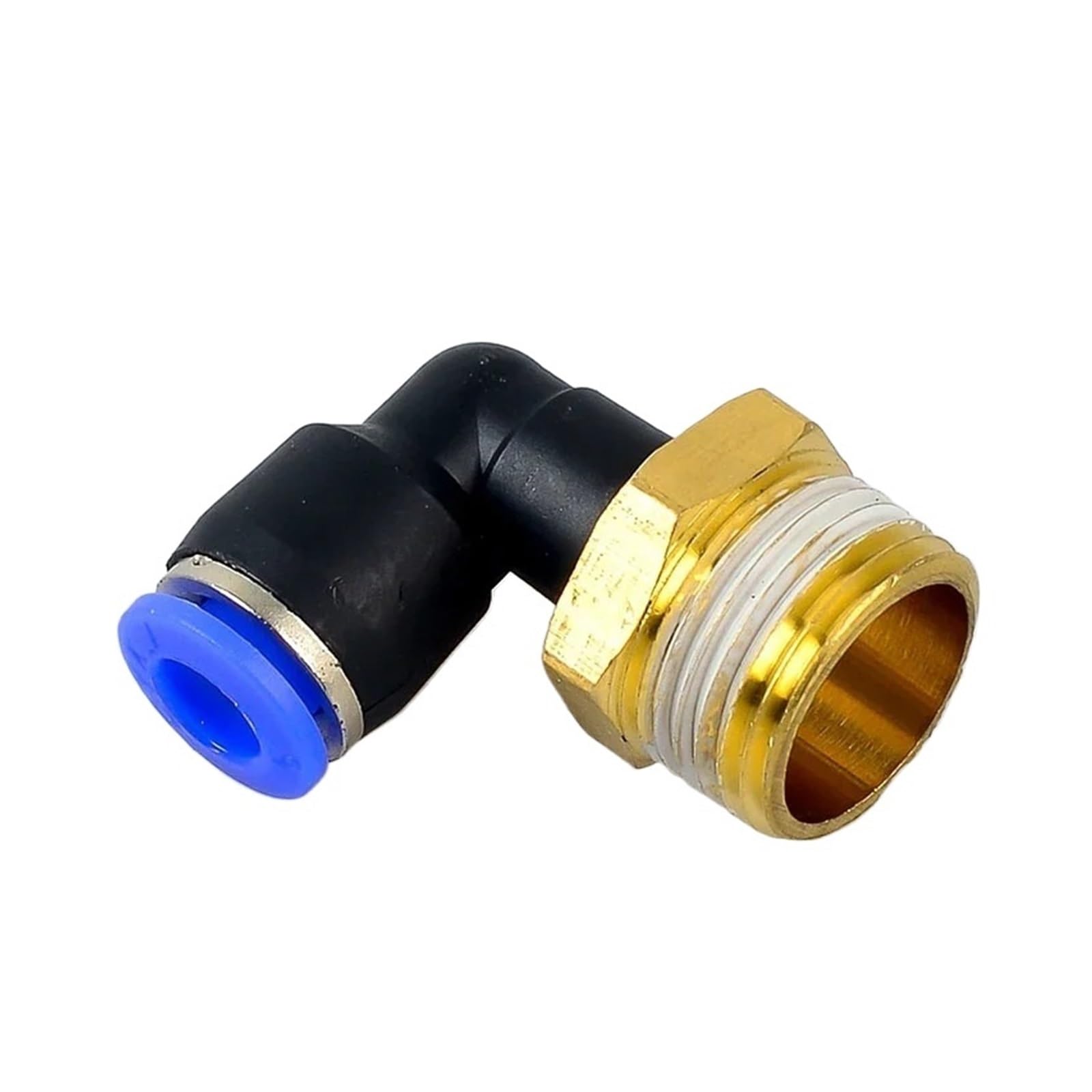 Qxyslhkc Men's Pl8-03 Pl Pneumatic Connector 4Mm-12Mm Hose Od 1/8 "1/4" 3/8 "1/2" Pneumatic Thread Tube Elbow Connector Tube Air Push In Mount(,30Pcs)