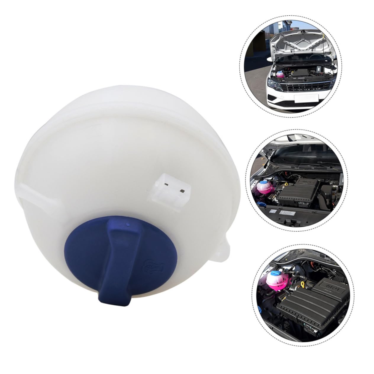 Cabilock Serbatoio di Espansione Radiatore per Auto Vaschetta di Raffreddamento Resistente Facile Installazione Compatibile con Vari Modelli