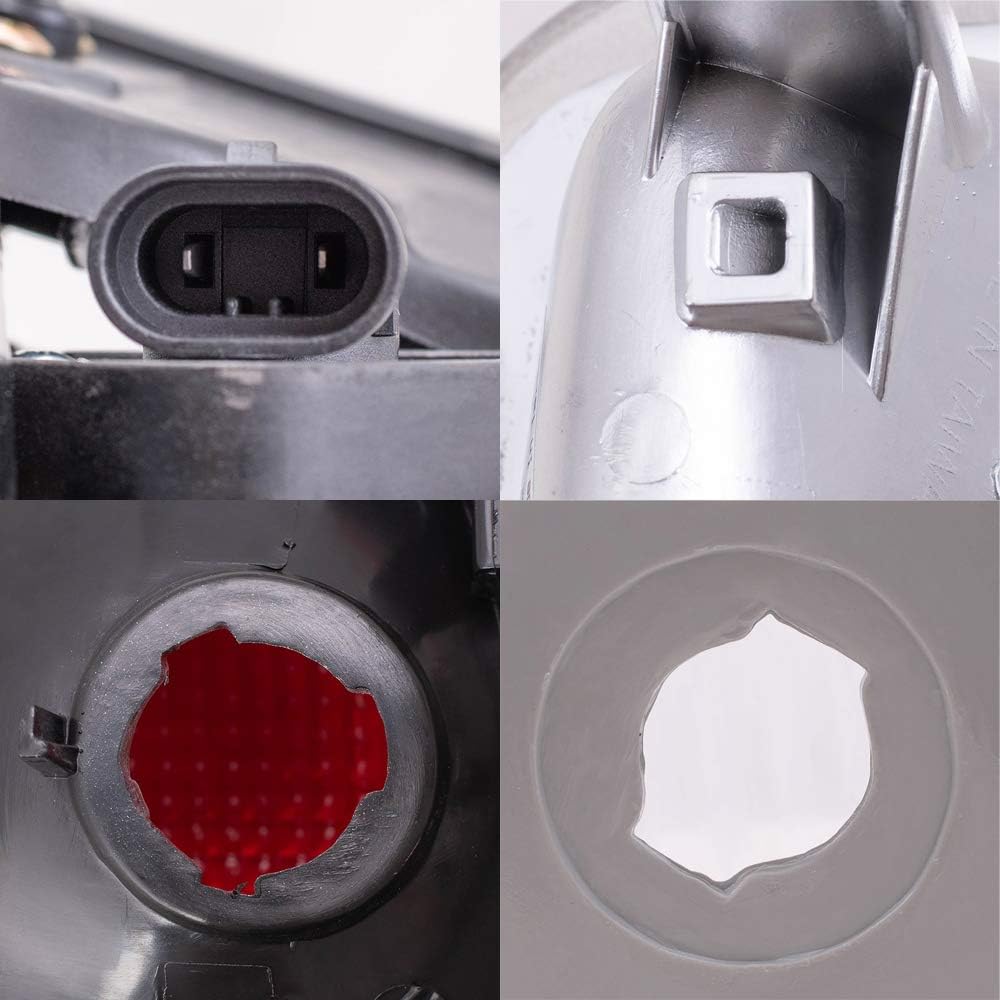 Brock Replacement Headlights Tail Lights and 4 Pc Park Signal Lights Compatible with 1995-2005 Astro Safari