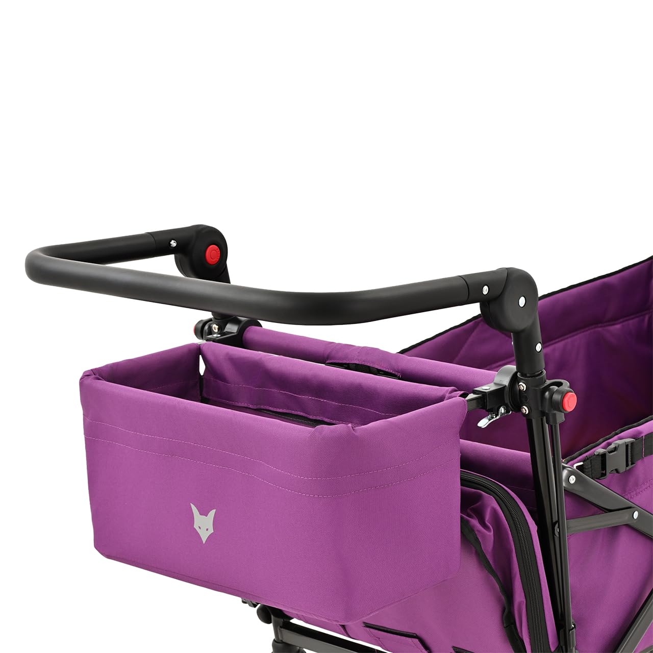 Fuxtec Chariot Premium Cruiser Pourpre, L'Original, Chariot de Jardin Pliable pour Enfants, Transport, Plage, Ville, Forêt, à Tirer ou à Pousser, Capacité De Charge 75 kg