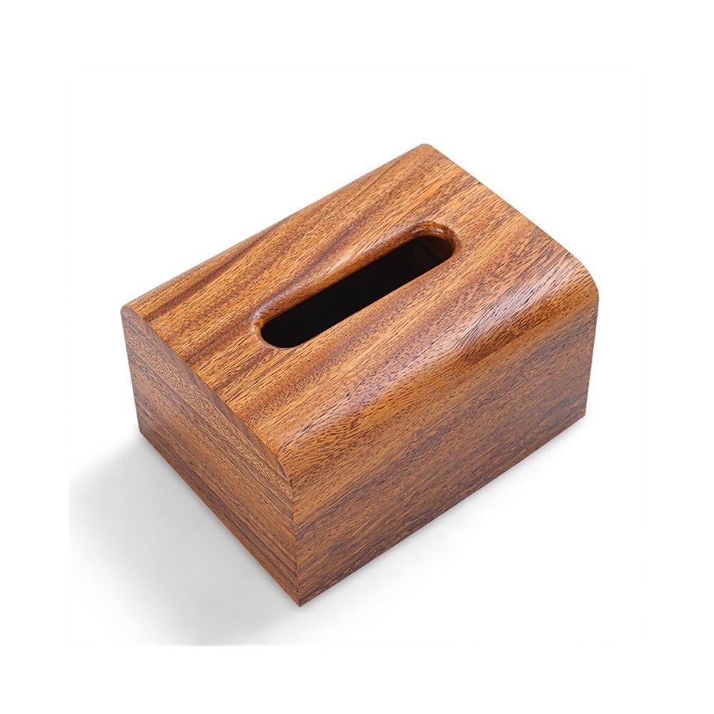 Tissue Holder Tissue Box Holder Multifunctional Rectangular Dispenser Wooden Napkin for Office Home Car Facial Box Decor(Large)