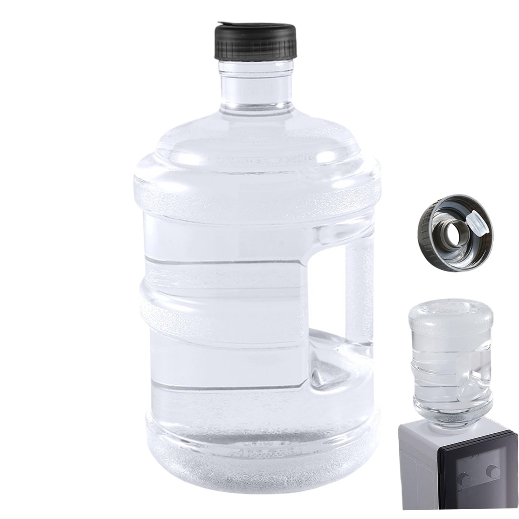 HDBHSBE Water Containers Leakproof 2 Gallon Water Jug Clear Camping Jug Camping Container Reusable Storage with Handle for Outdoor, Party 1 Gallon