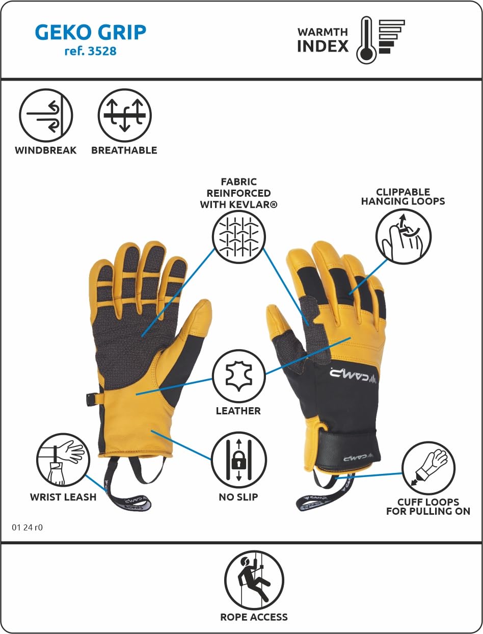 C.A.M.P. - Guanto invernale - GEKO GRIP - L - Nero/Giallo