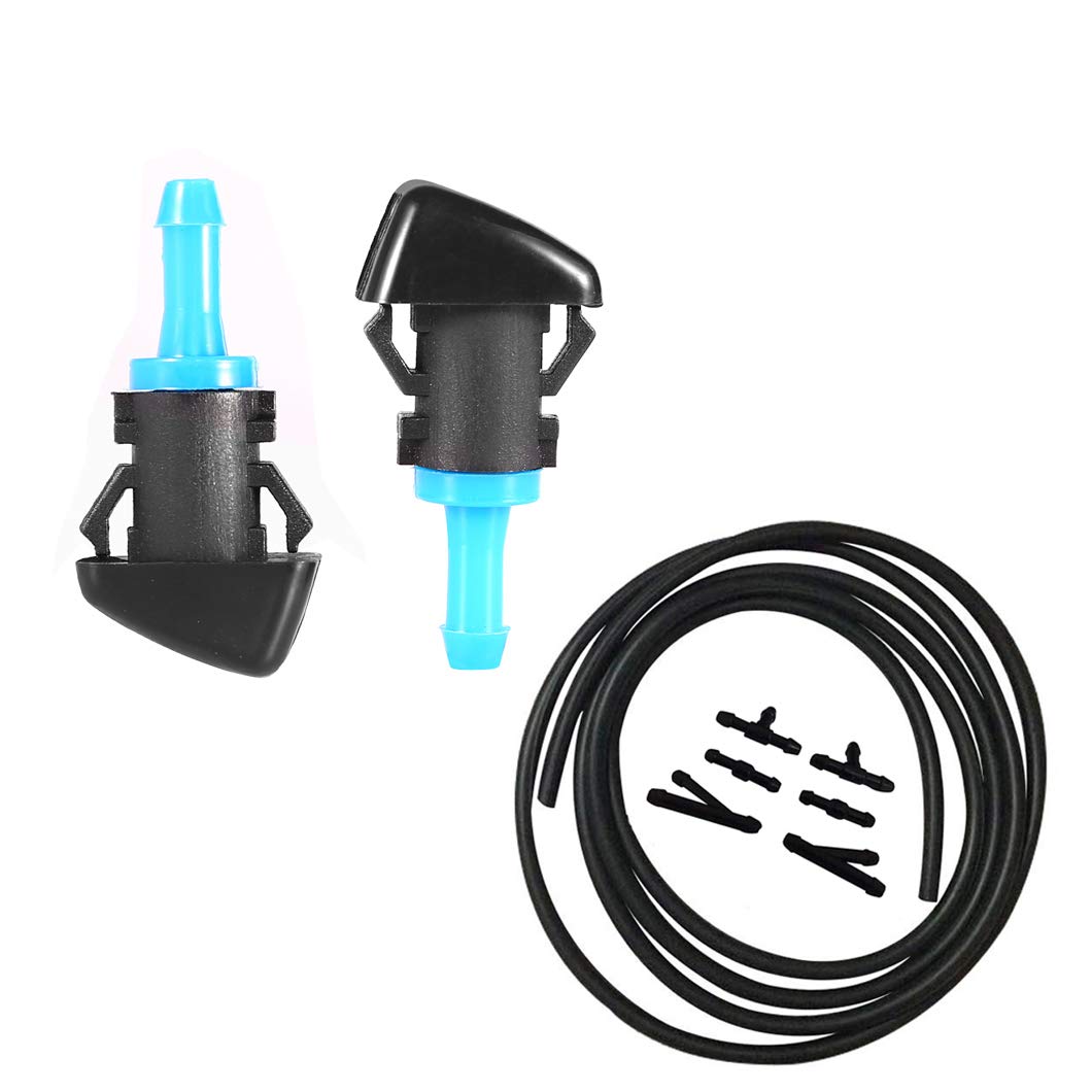 Windshield Washer Sprayer Nozzles Kit For Chrysler Dodge Jeep Ram - 4 Meter Hose With Connectors & Tools - View #11