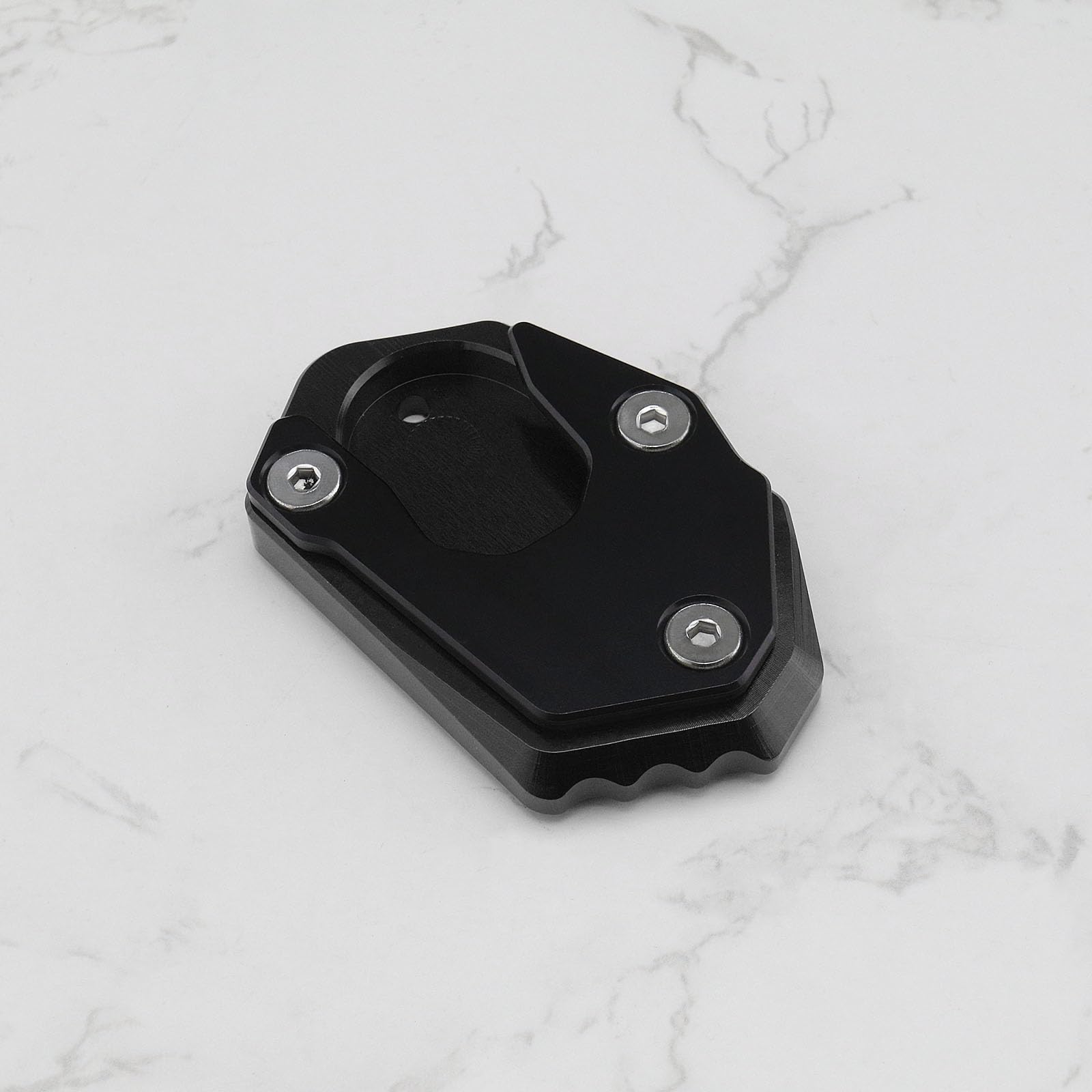 ECSiNG Aluminiowa podkładka przedłużająca do motocykla antypoślizgowa podstawka boczna powiększająca podkładka kompatybilna z Kawasaki Z900 Z650 2017-2021 Z1000 SX 2010-2020 ZX6R ZX10R ER6N ER6F
