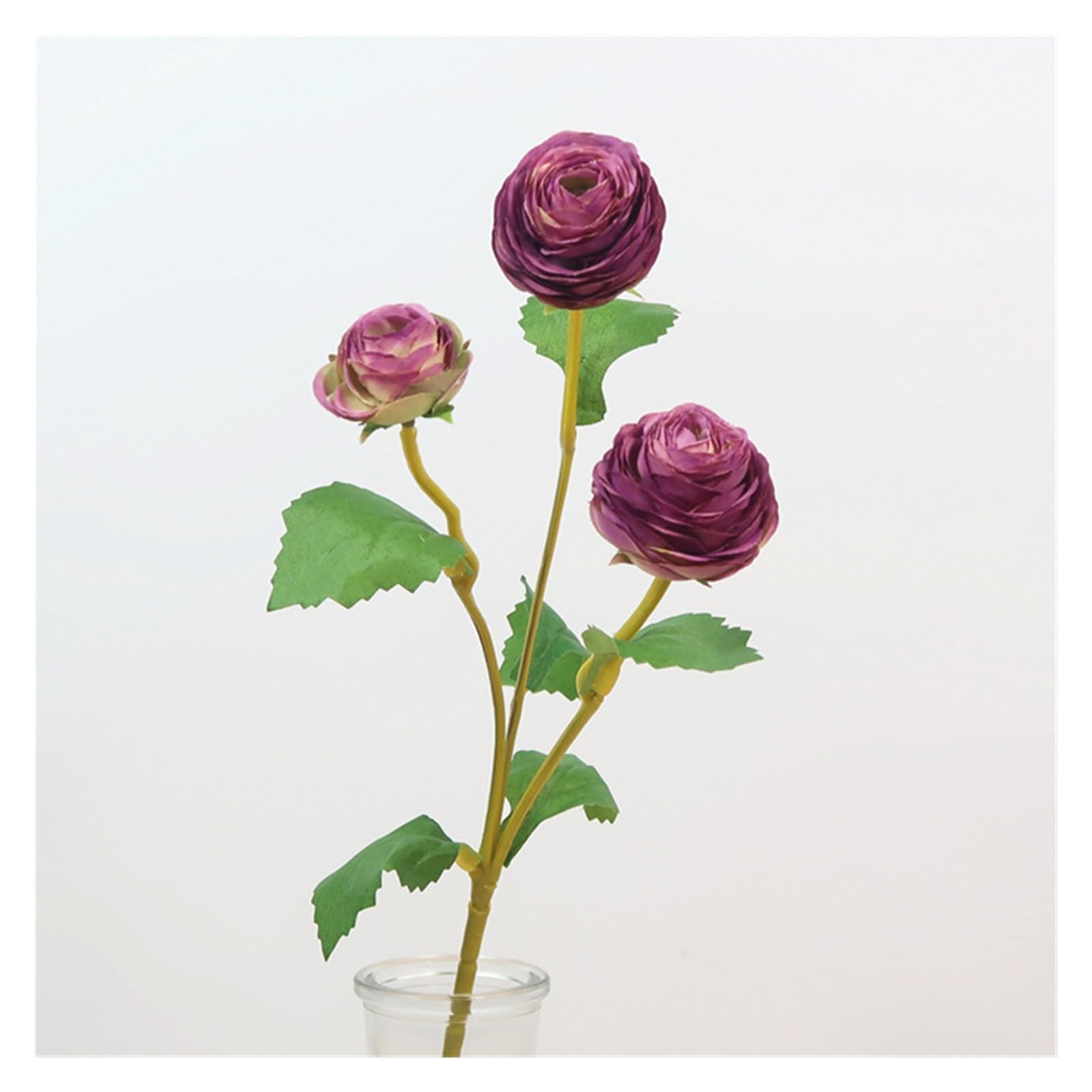 ATFL Ranuncoli Artificiali In Seta 6 Pezzi - Fiori Finti Arancioni Con Stelo Realistico