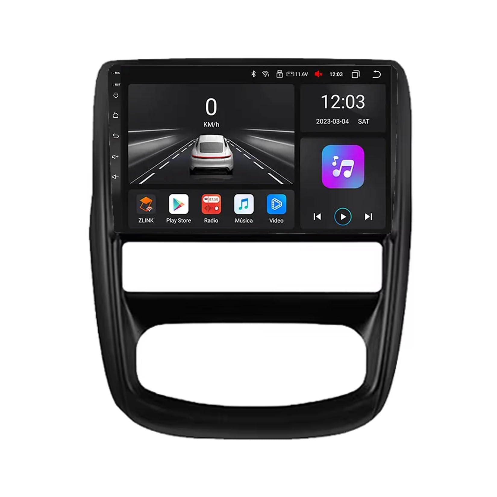 Samochodowe radio stereo z ekranem dotykowym i systemem Android 15 do Nissana Terrano 2014-2020 z BT FM DSP RDS GPS, sterowaniem z kierownicy, kamerą cofania HD z ekranem dotykowym i systeme