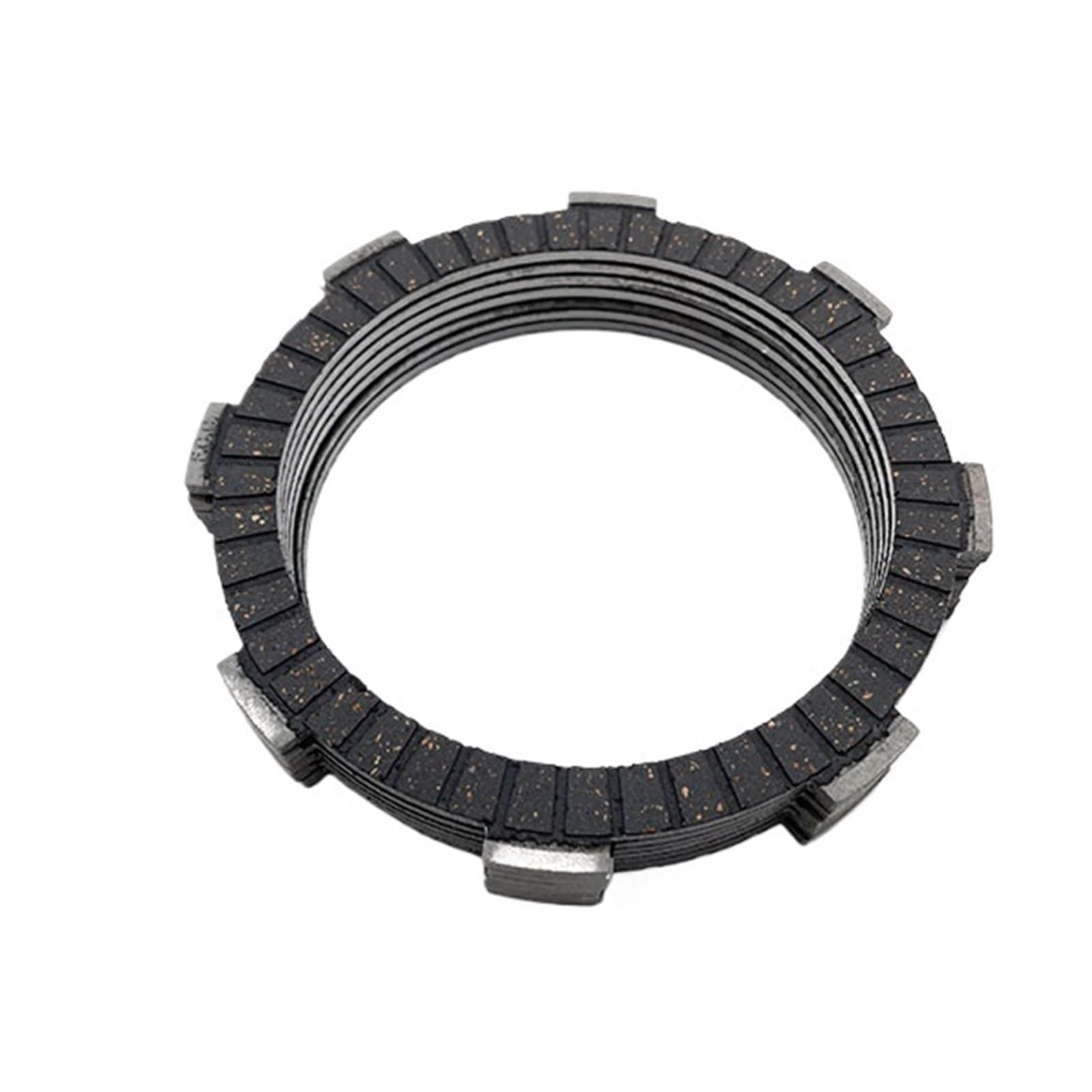 Bqwyedpl 7 Pcs Clutch Plate Sealed Housing Fit For Loncin 4T Engine Ybs300 Yb300h Motorcycle Clutch Center Hub Assembly Outer Basket Clutch Friction Plates Steel Transmission Housing(7 Pcs Clutch Plate)