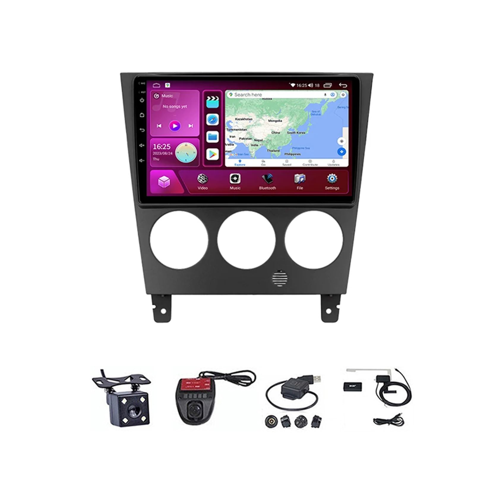 Autoradio Double Din Subaru Impreza remplacer poste origine 9"