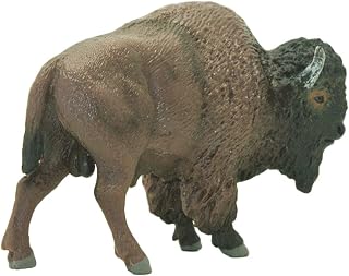 Exuberia American Bison Ornament, Animal Figurines Toys, Wild-Animal Kingdom Figures, Buffalo Toy, Wildlife Animal Model Toy Figure, 10.5X6.5X4.5cm