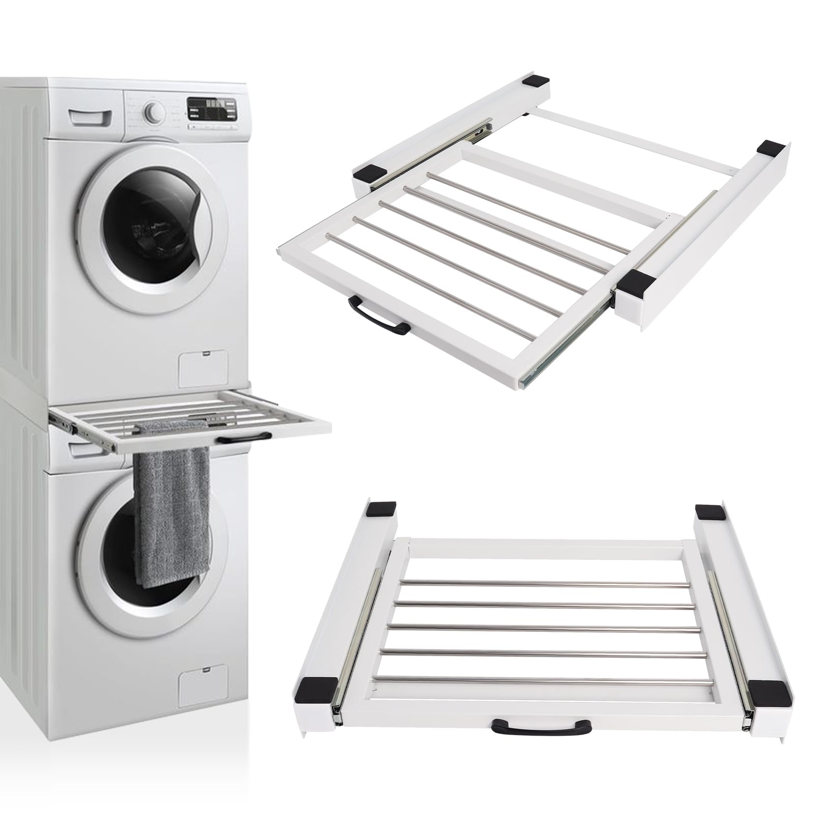 Washer Dryer Stacking Kit, Stackable Washer and Dryer Combo, 24in