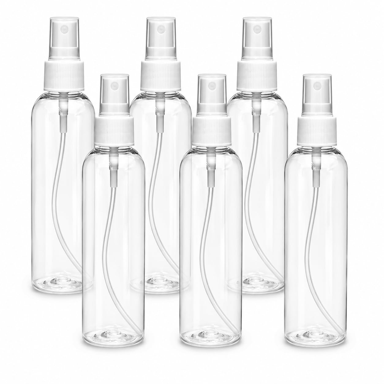 DIGISM Herbals 100ml Transparent Plastic Fine Mist Spray Bottle (Pack of 6) – Refillable & Reusable Bottles for Sanitizer, Perfume, Rose Water, Travel, Home Care, DIY & More-image-36