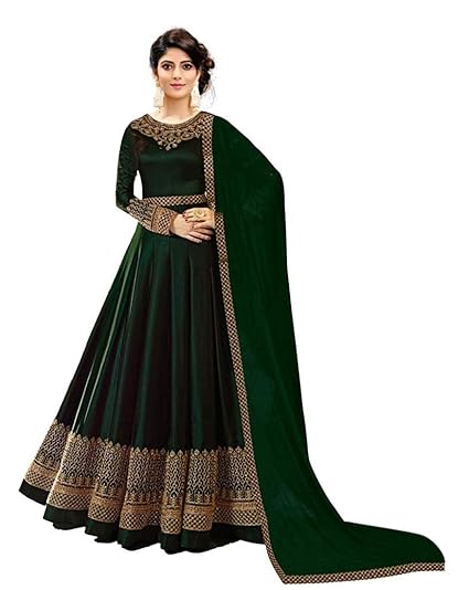 long anarkali dress