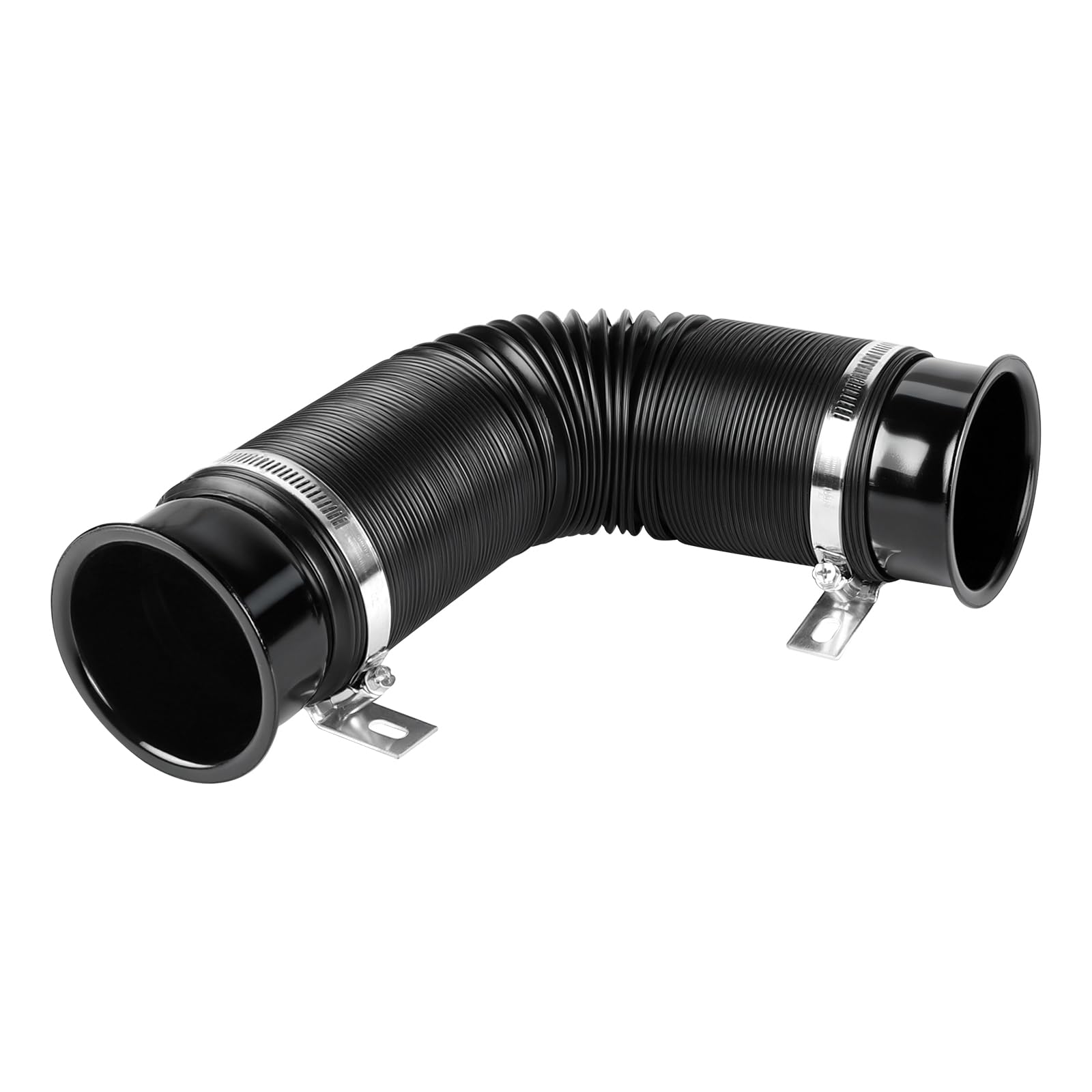 76 mm Car Intake Pipe Universal Cold Air Intake Pipe 3 Inch Air Intake Hose Extendable Cold Air Hose Black Modified Flexible Air Intake Expansion Pipe for Car Expandable to 1 m