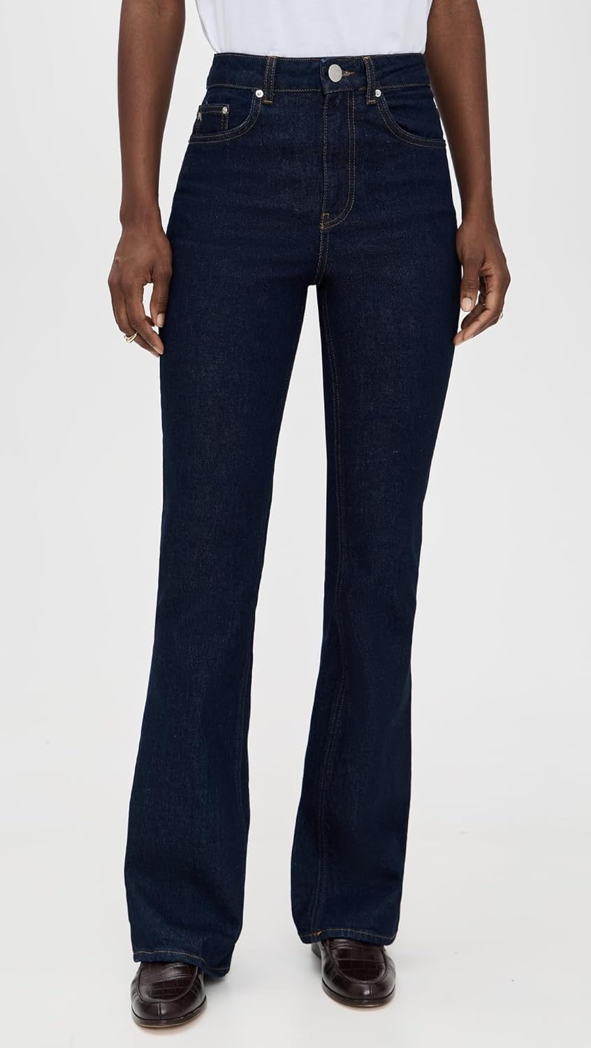 Mid Rise Straight Flare Jeans - Image 2