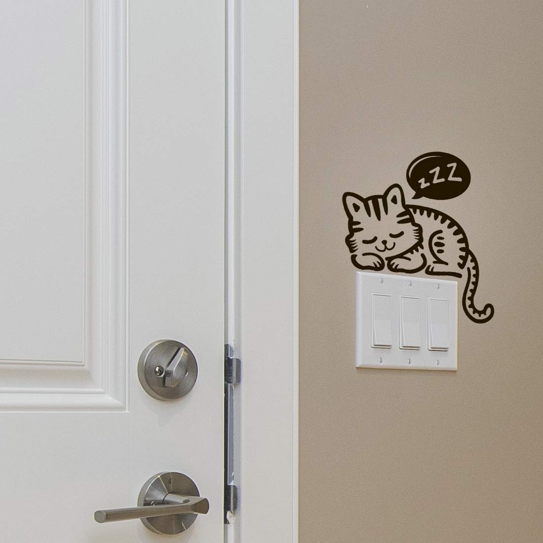 Wandtattoo Katze & Maus - Niedlicher Vinyl-Aufkleber Für Lichtschalter & Wände