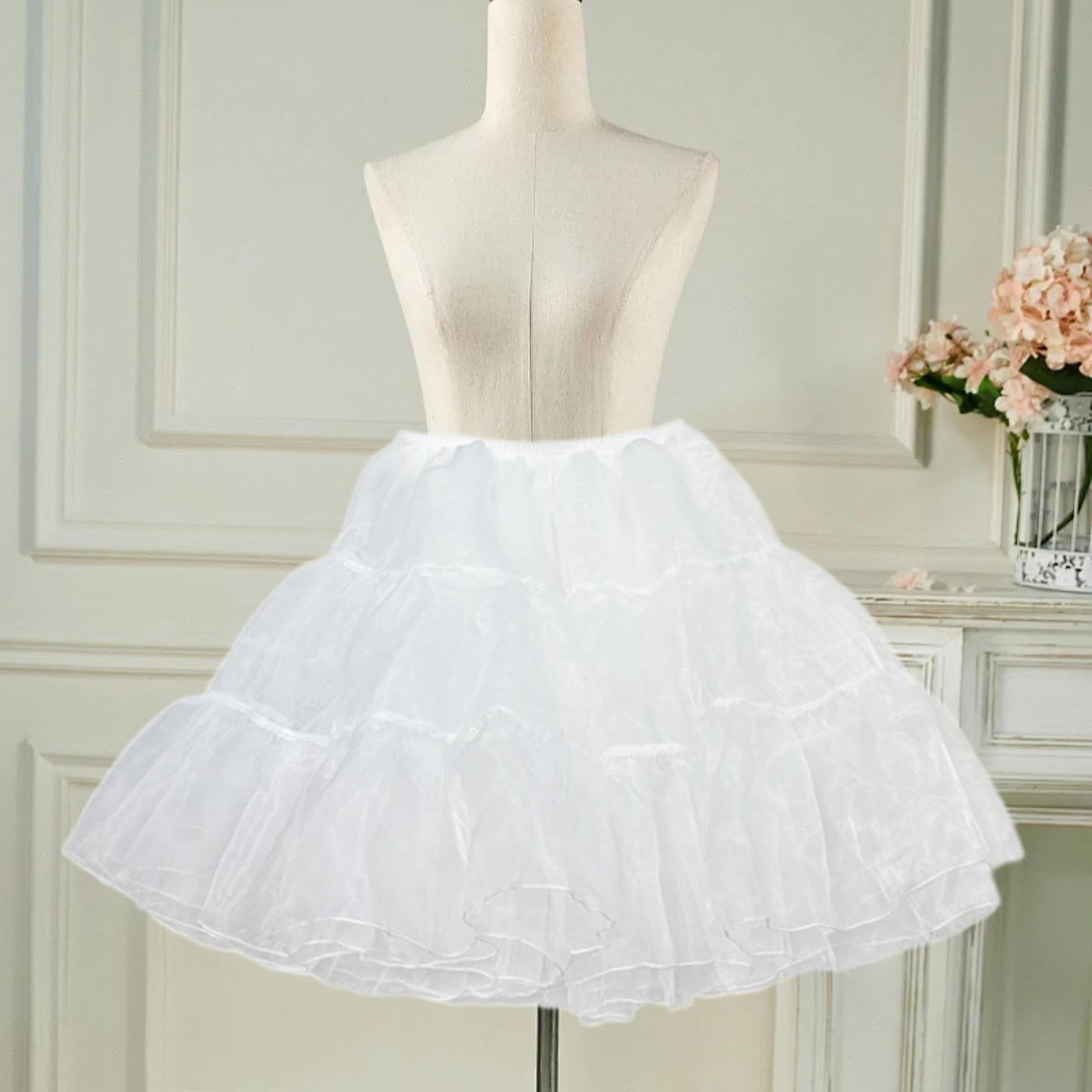 Sharplace Gonna Sottogonna Donna Petticoat Tulle Crinolina Elastico Fascia Regolabile Morbida Adatta a Matrimonio Ballo Danza Cosplay Eventi Scolastici