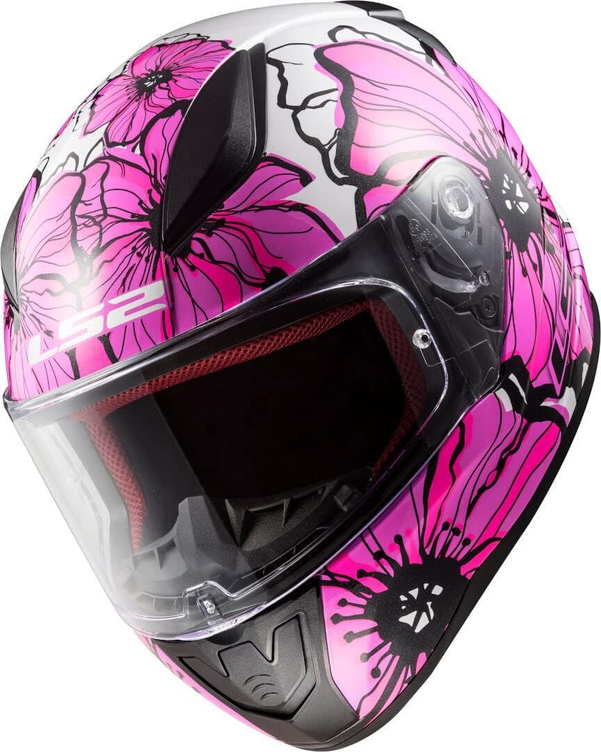 LS2, Casco Integral de Moto Rapid, Poppies, XS