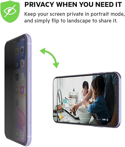 Vista 3 de Belkin ScreenForce InvisiGlass Ultra - Protector de pantalla para iPhone 11 Pro