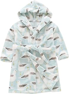 Toddler Boys' Girls' Hooded Bath𝐫obe Soft Animal Prints Plush 𝐑obe Kids 𝐒leepwear Dressing 𝐆own Gift