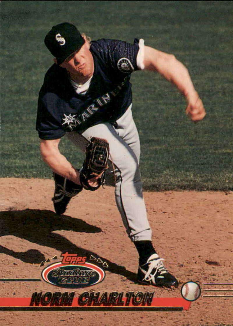 Baseball MLB 1993 Stadium Club #659 Norm Charlton VG Mariners