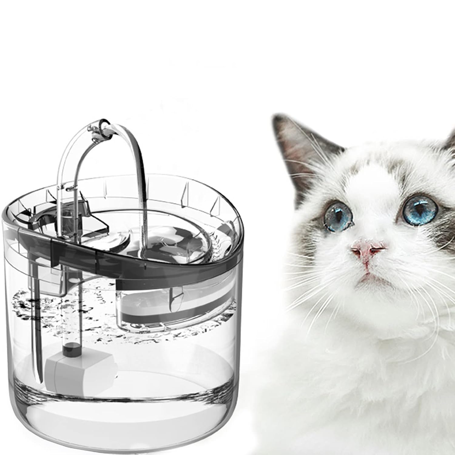 1.8L Smart Sensor Version Pet Fountain Automatic Cat Water Fountain
