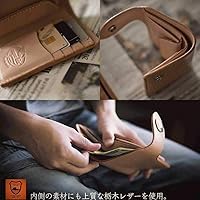 Amazon | 栃木レザー 二つ折り財布 ヌメ革 サドルレザー 本革