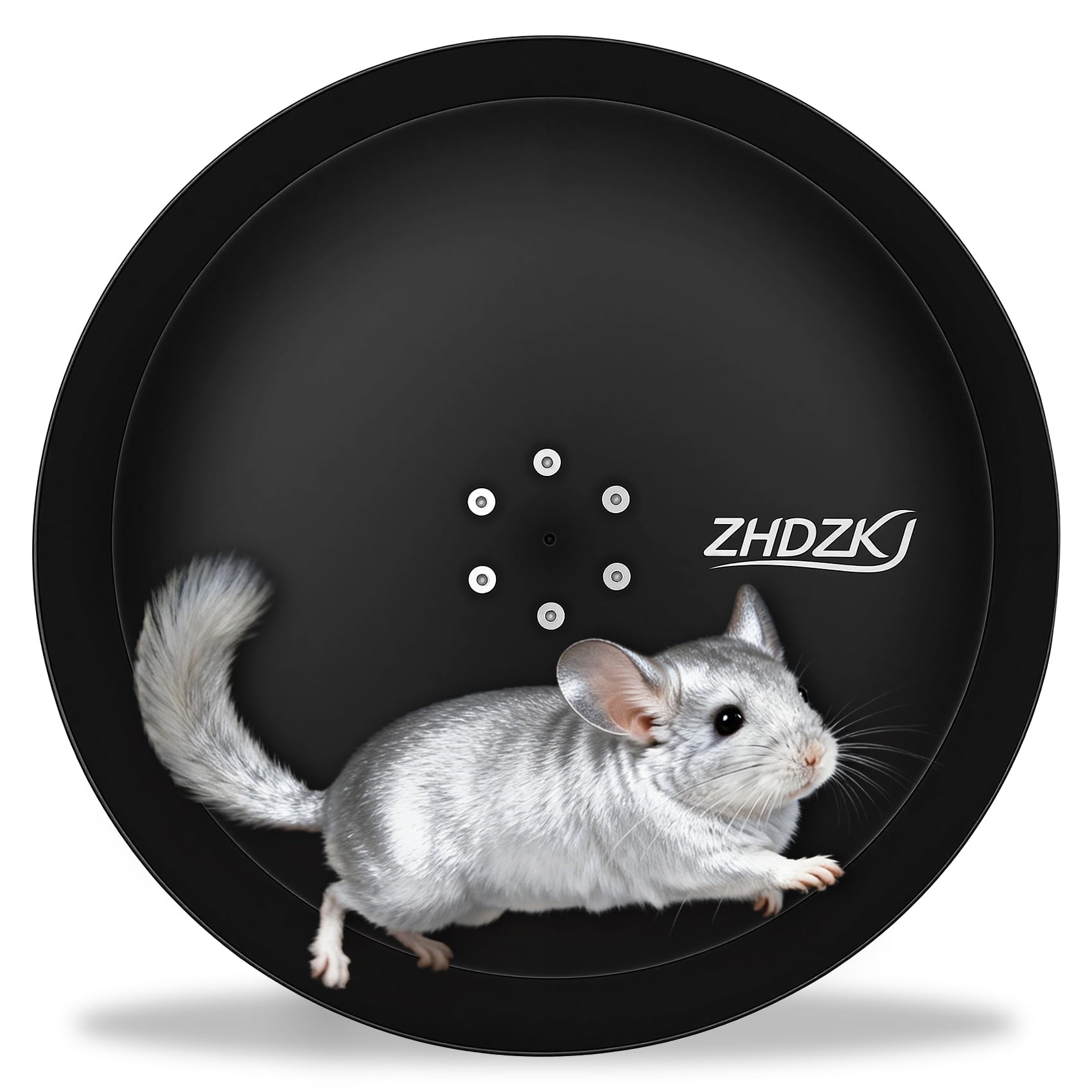 Photo 1 of ??????? 15" Silent Chinchilla Running Wheel, Aluminum Alloy Exercise Wheel, Quiet Ball Bearing, Suitable for Chinchillas, Hamsters, Hedgehogs, Syrian Hamsters and Other Small Pets