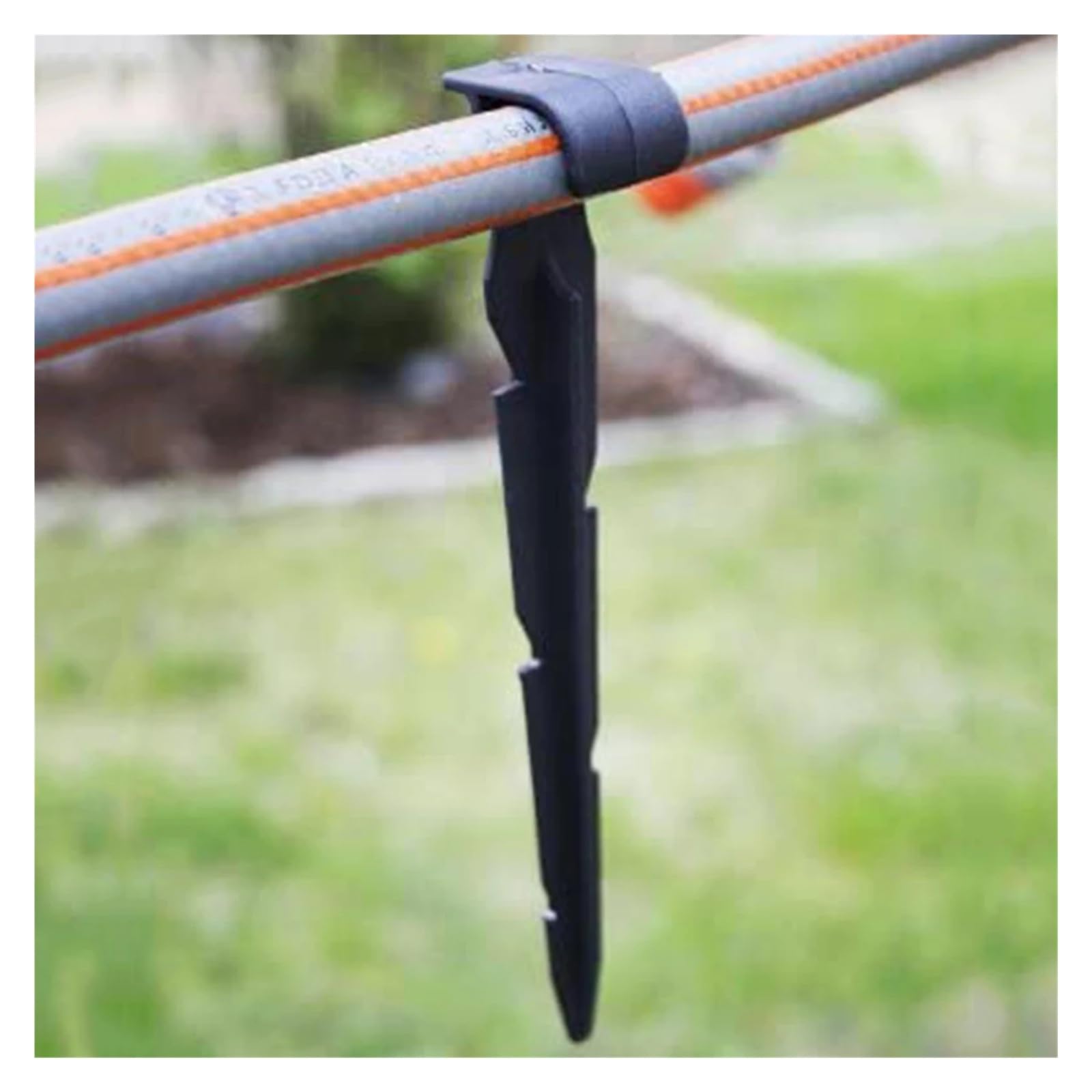 sistema di irrigazione per giardino 50/100 pezzi di ancoraggio for tubo flessibile for irrigazione da giardino, picchetti fissi da 16 mm, supporto for tubo for irrigazione a goccia Sprinkler da giardi