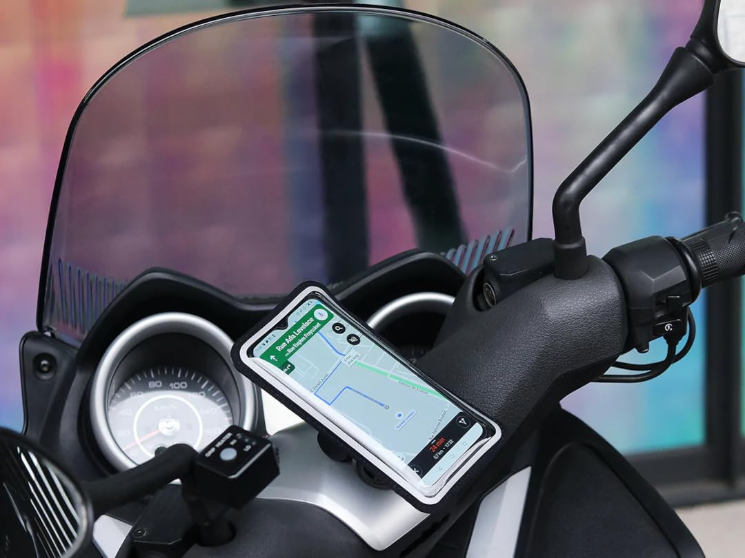 Shapeheart Scooter Bundle Supporto magnetico per smartphone per cruscotto (Black,XL)