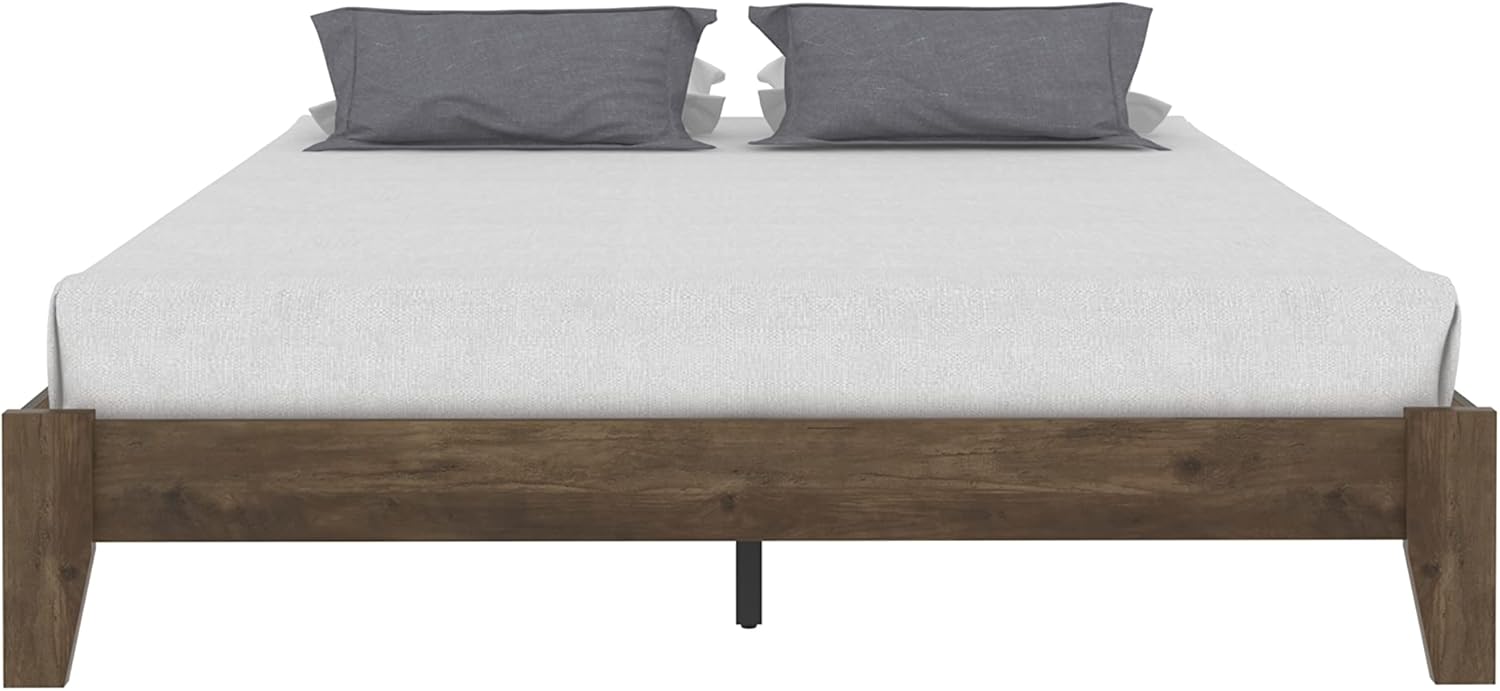 Galano Milton Platform Double Bed Stylish Wooden Bedframe Sturdy Platform Bedframe for Adult