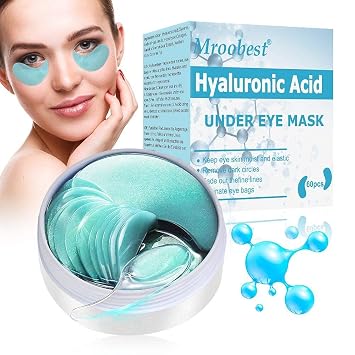Under Eye Patches, Eye Treatment Mask, Collagen Eye Mask with Anti-Aging Hyaluronic Acid for Reducing Dark Circles Puffiness Wrinkles, Under Eye Bags Treatment - 30 Pairs