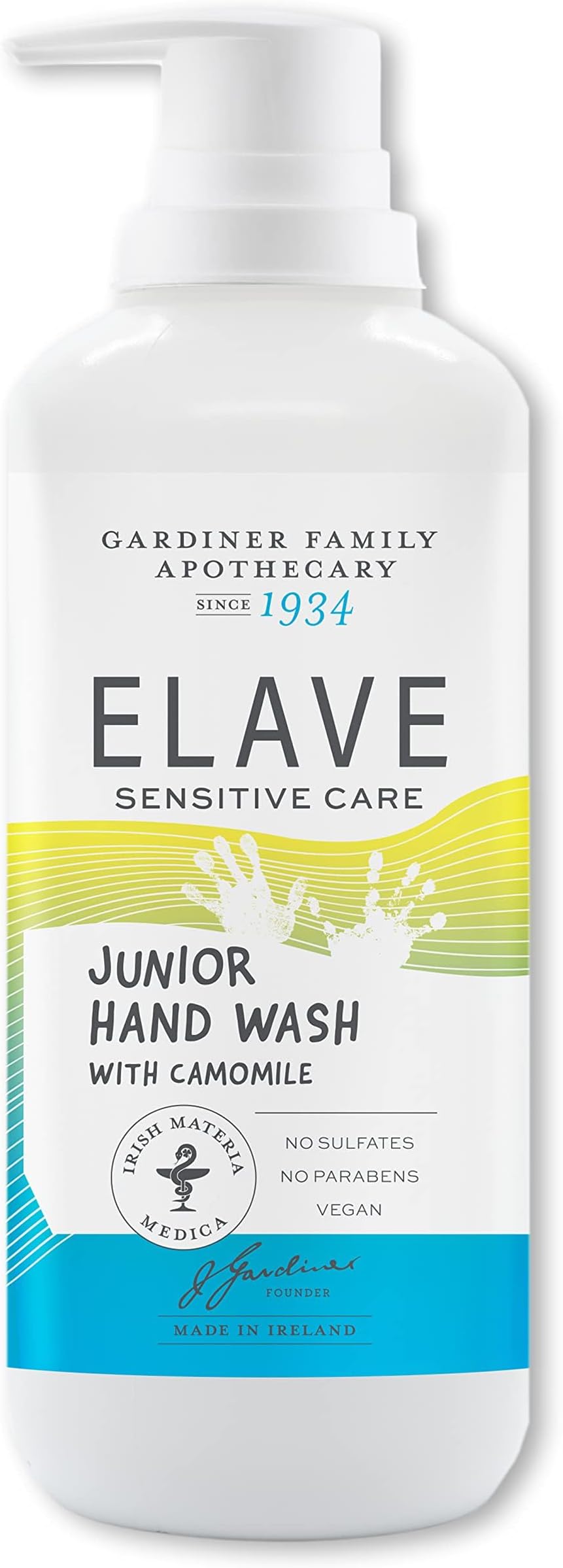 Elave Junior Sensitive Hand Wash, 500 Ml - Sulfate‑Free With Camomile & Glycerin For Delicate, Allergy‑Prone & Sensitive Hands