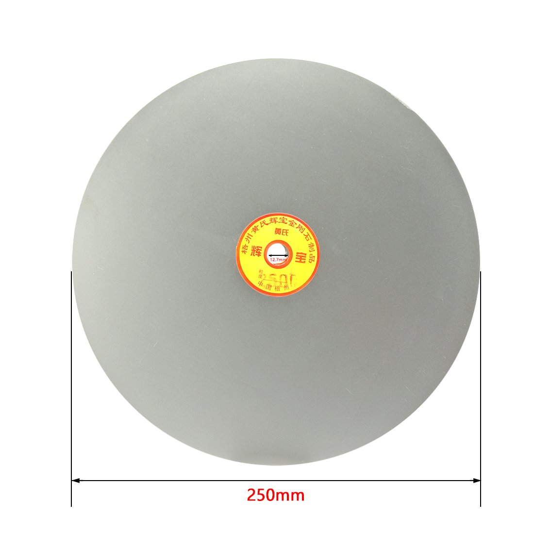 sourcing map 250mm grain 10" 2500 revêtement Diamant Plat tour roue Disque Disque ponçage meulage
