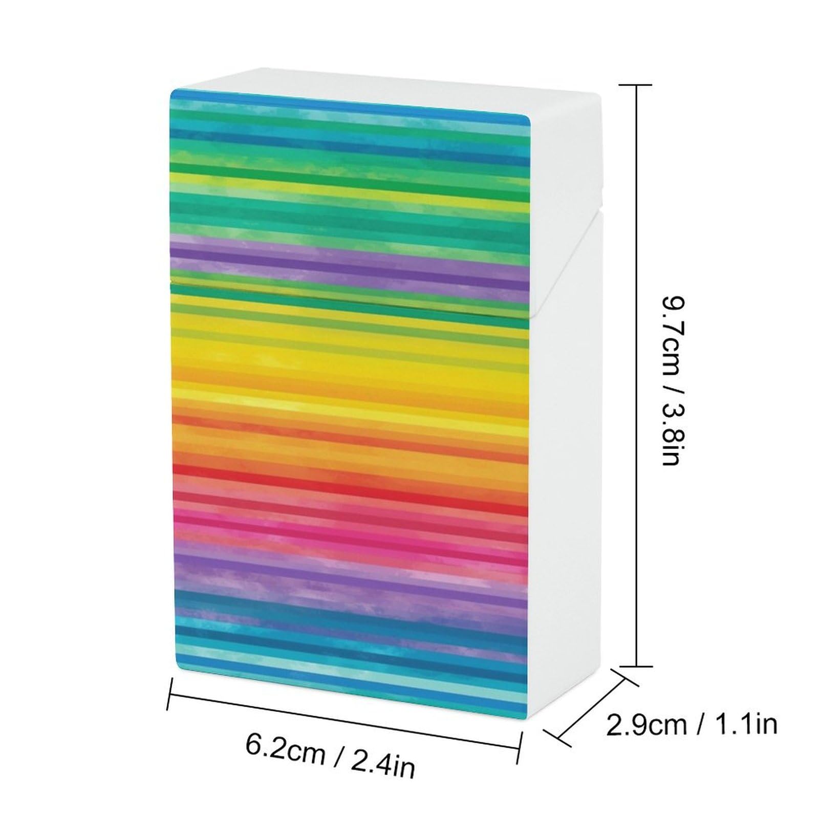 Amazon.com: Cigarette Case King Size Cigarette Case Rainbow Colored Striped  Vintage Cigarettes Holder Waterproof Hard Shell Cigarettes Box Durable  Storage Box for Women Men : Health & Household