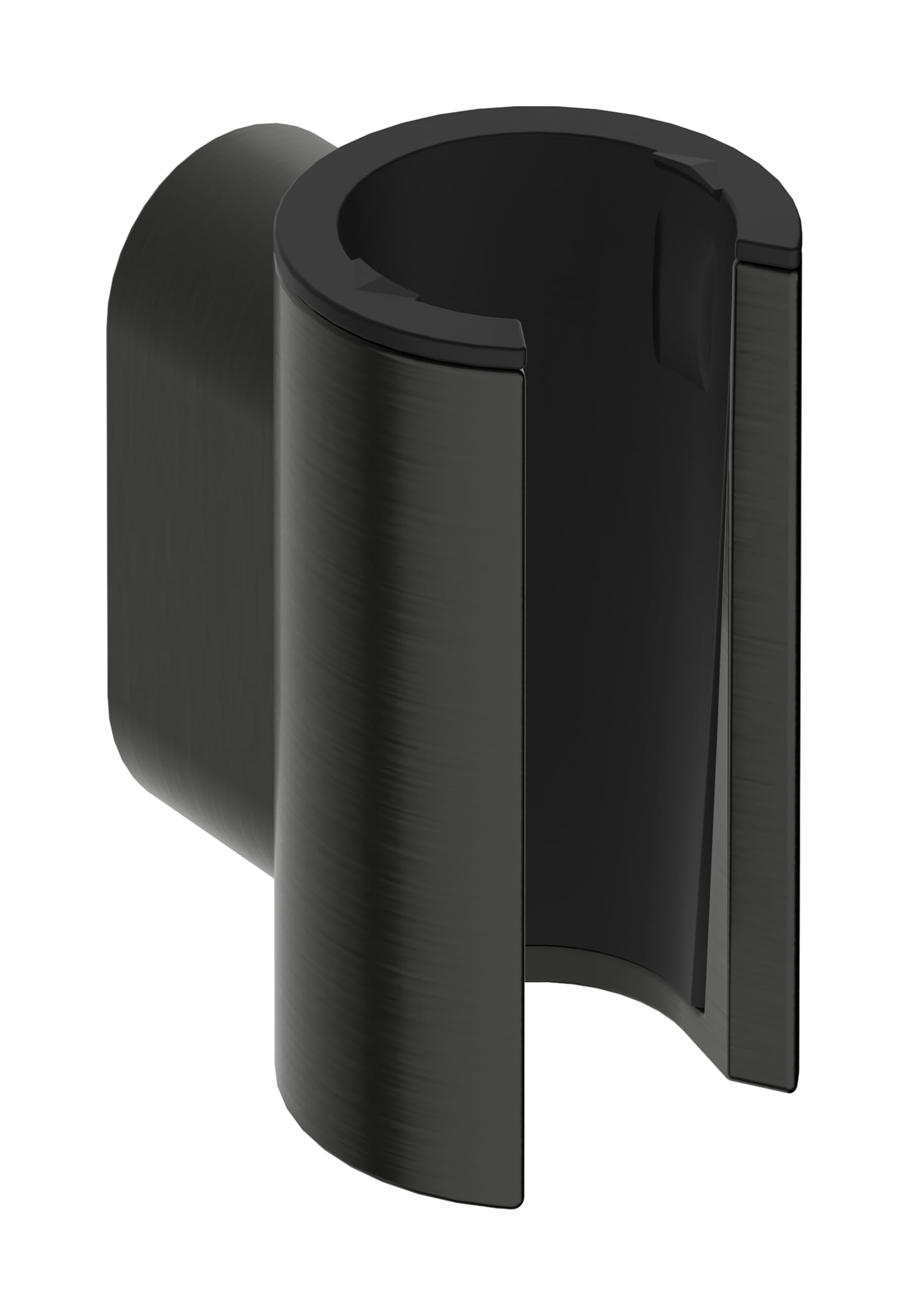 hansgrohe Porter Fine - Shower Head Holder, Shower Holder for Shower Hoses with conical nut, Brushed Black Chrome, 28885340