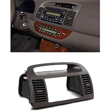 Fit for 2002-2006 Toy0ta Camry Brown Center Dash with Air Vents Radio Stereo Trim Bezel