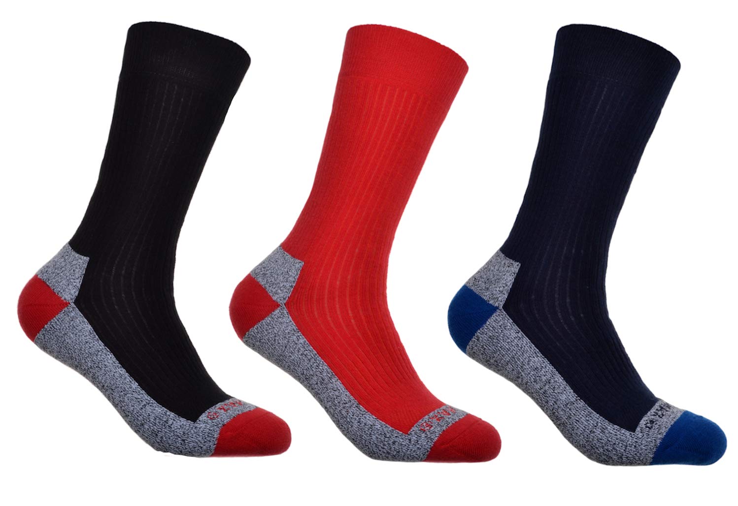 3 pairs of Mens Cotton Coolmax walking Socks