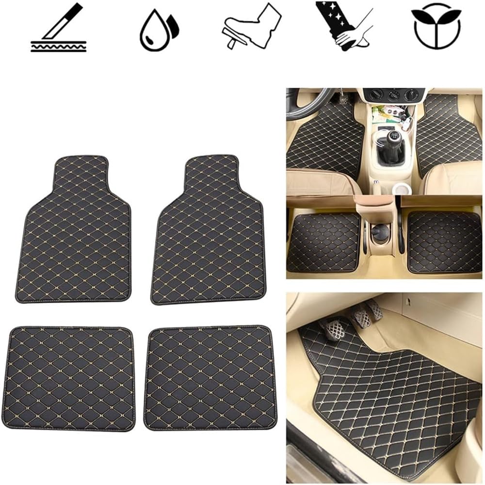 Auto Fussmatten Leder für Renault Scenic 2000-2024