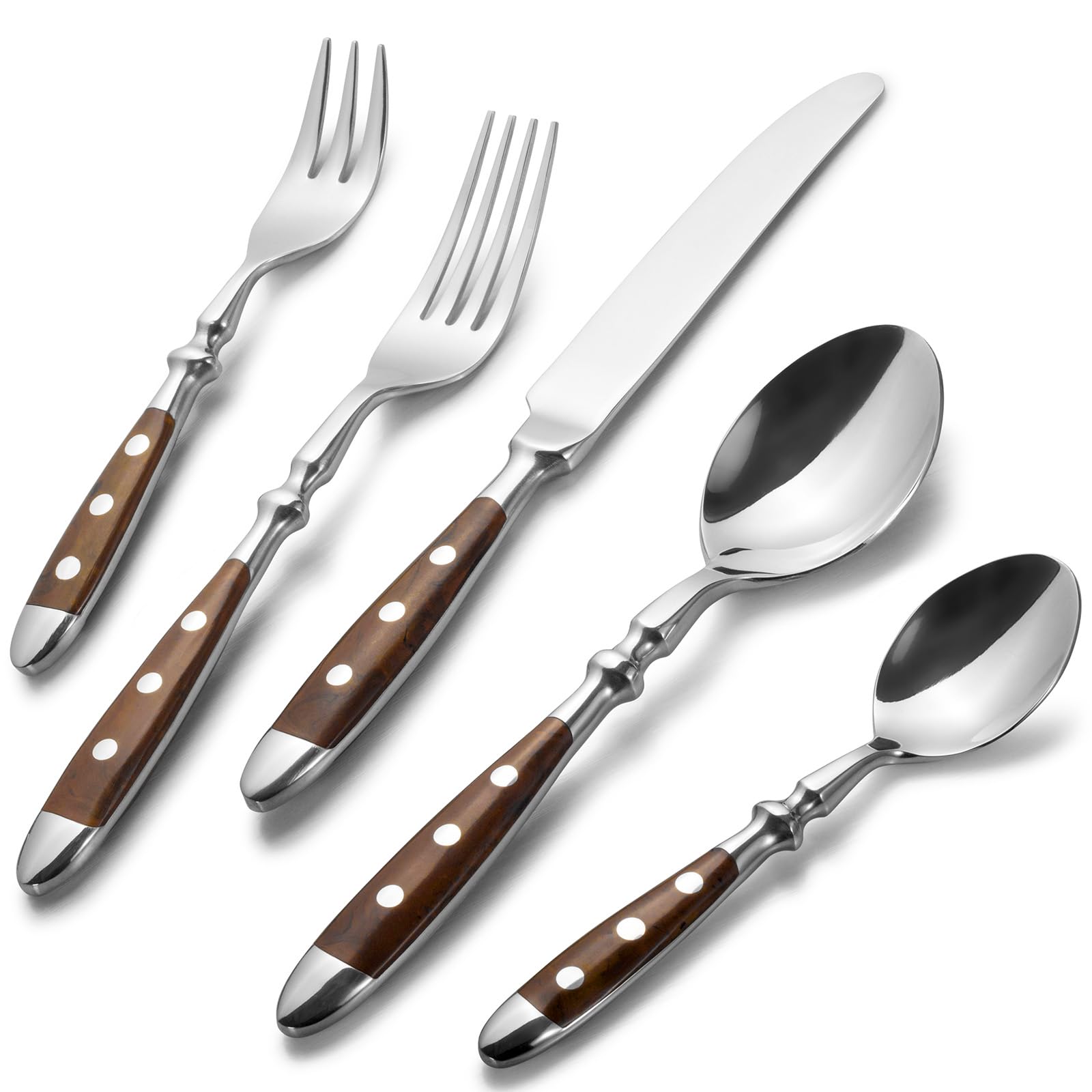 Vaisselle de la série de luxe Incroyable ensemble de couverts modernes en argent