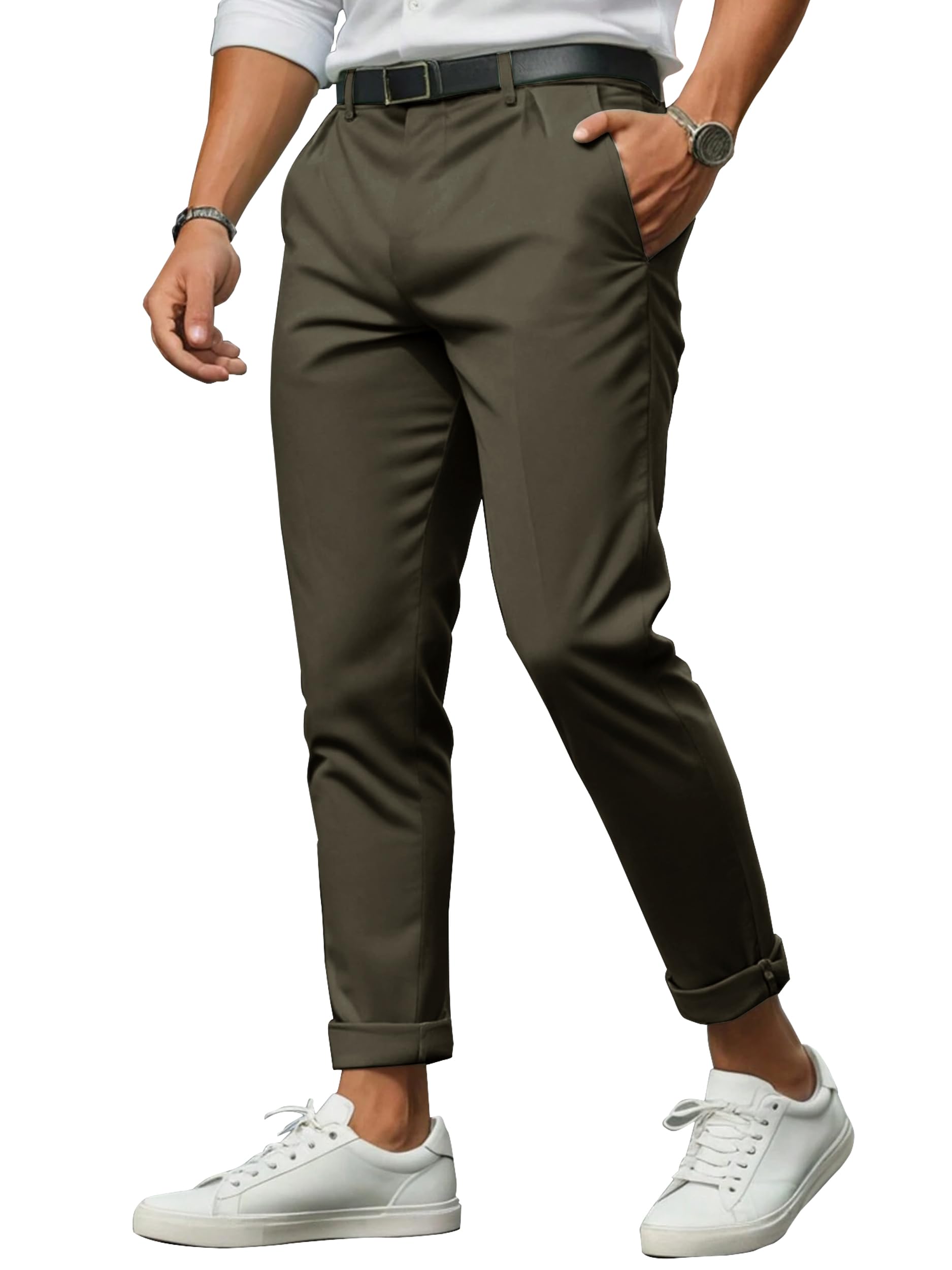 noble monk Formal Pants for Men | Stylish Regular Fit Men's Wear Trousers for Office or Party | Solid Formal Regular Fit Trouser for Men's-picture-25