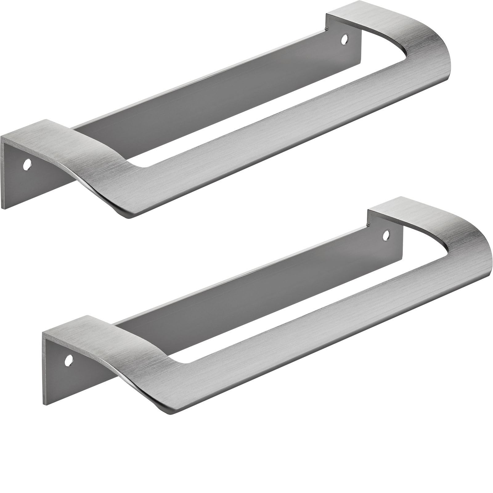 2 Poignées De Meuble LYSE BA 160 Mm Chromé Mat Pour Armoires, Tiroirs Et Portes Pliantes Junker Design