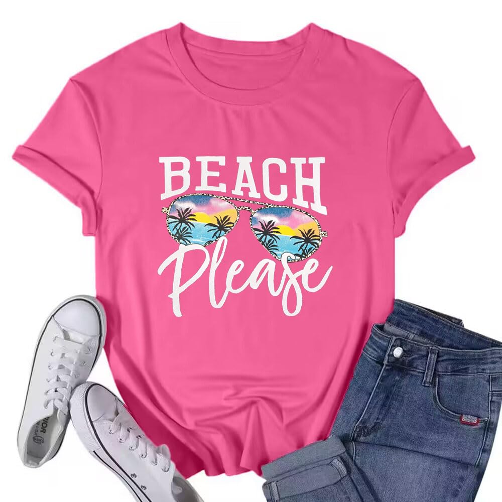 QingshanyueTank Tops for Women Beach Graphic Tees Funny Letter Print T Shirts Casual Summer Sleeveless Vacation Shirt Tops