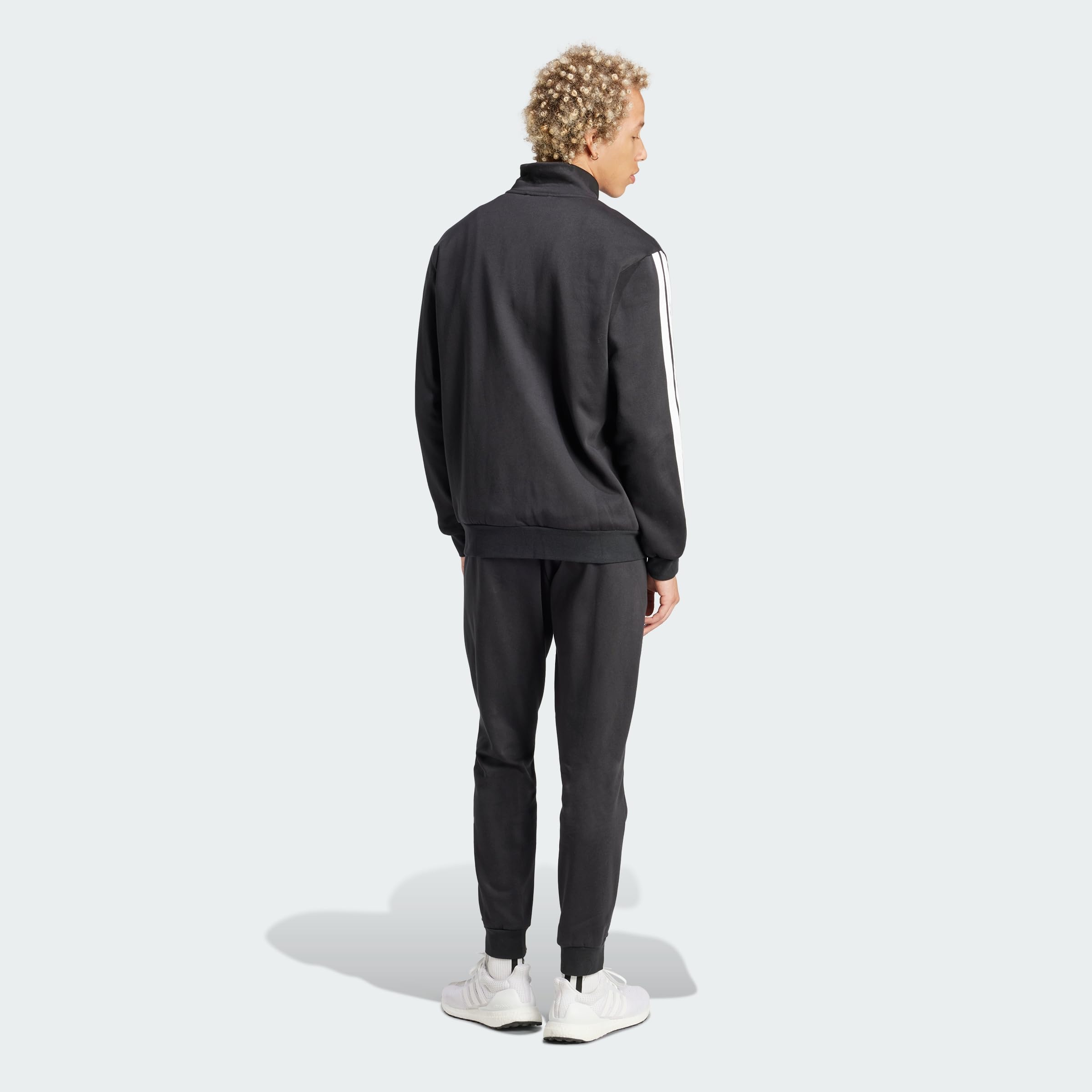 adidas Herren Sportswear Basic 3 Stripes Fleece Track Suit – Bild 4