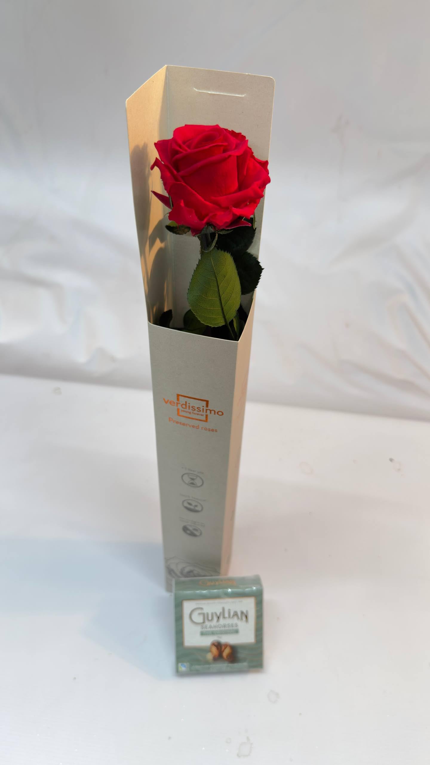 For Ever Love Fresh Cut Flowers Bouquet, Delivered Tomorrow, Red Rose and Lucky Bamboo With a Chocolate, Love Passion, Birthday, Anniversary, Mother's Day, Thinking of You (Chocolate)