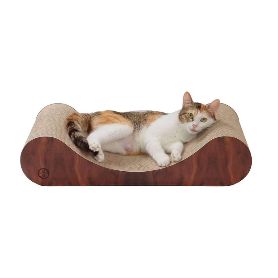 Amazon.co.jp: 猫壱 バリバリベッド (L, カール ダークブラウン
