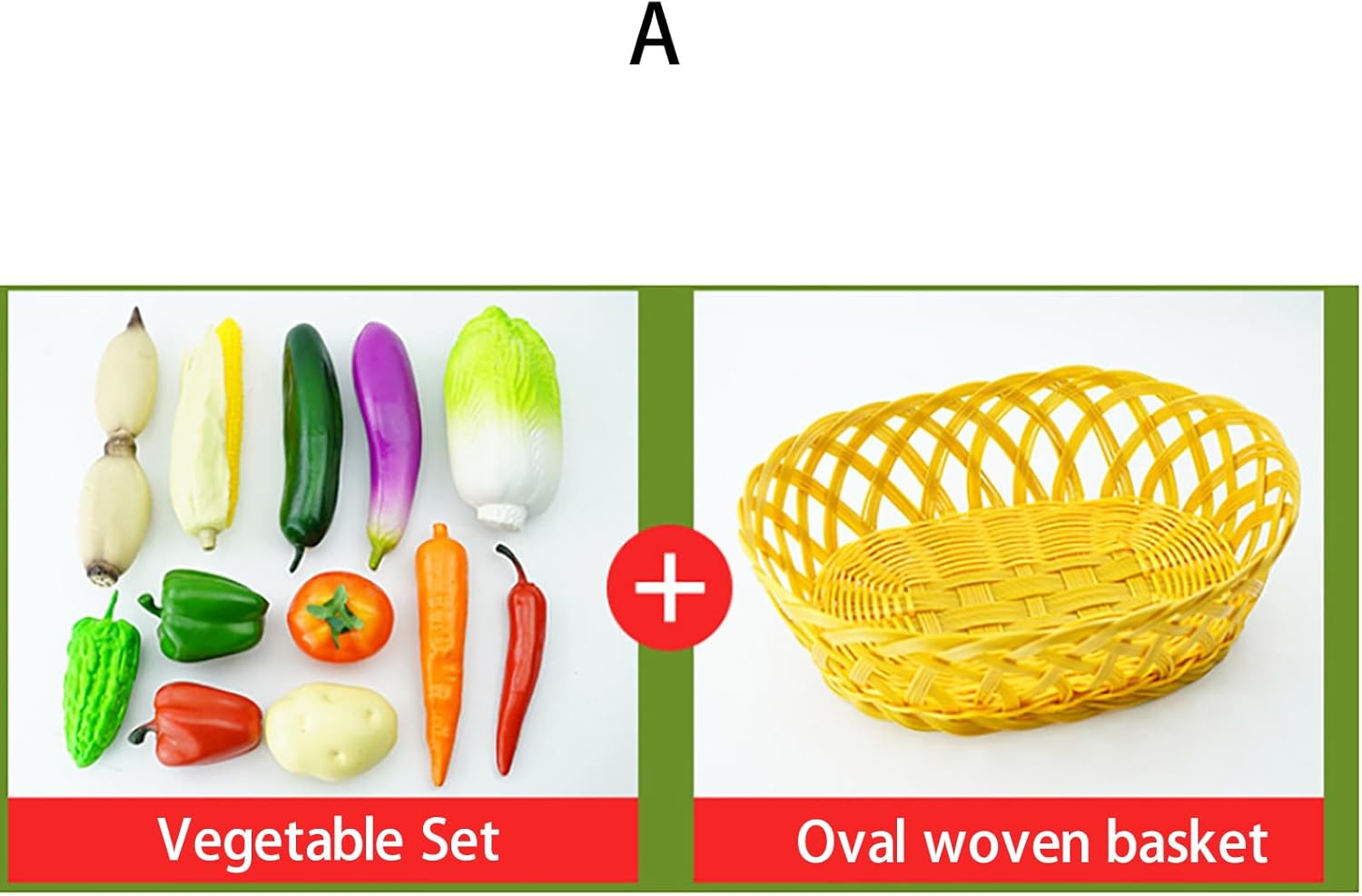 Artificial Vegetable Display Kits, Simulated Vegetables,for Cabinet Showrooms, Home Decorations, Mall Displays, and Store Samples.-B
