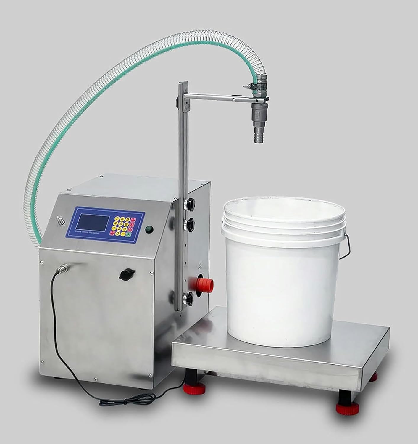 Liquid Filling Machine, Diaphragm Pump Digital Control, 72L/MIN, 50g-100kg, Automatic Bottle Filler Machine, for Wine, Laundry Detergent, Beverage, Soy Sauce~/